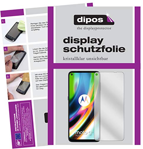 dipos I 6X Protector de Pantalla Compatible con Motorola Moto G9 Plus pelicula Protectora Claro (3X Delantera + 3X Trasera)