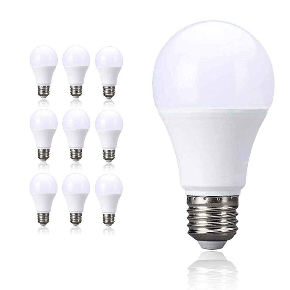 Chao Zan 10 Pack 12W E27 Screw Led Bulb Cool White 6000-6500K Led Light Bulb, 95W Incandescent Equivalent 1050Lm Energy Saving Bulb,