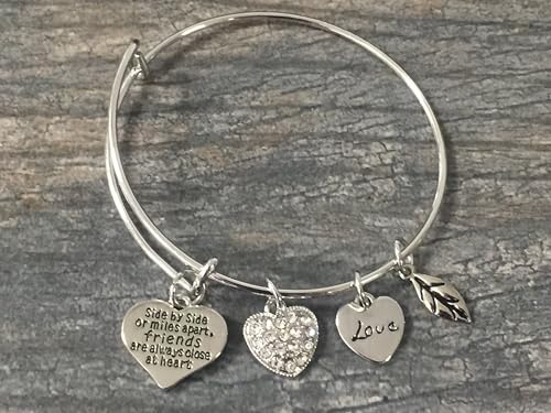Infinity Collection - Best Friends Bracelet - Non-Tarnish, Premium Quality - Side By Side or Miles Apart, Friends are Close at Heart Giftable3