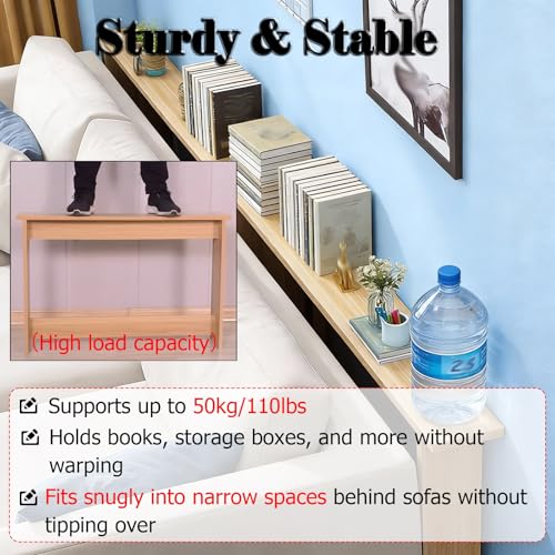 Mesa consola estrecha para espacios pequeños y rincones del hogar 4