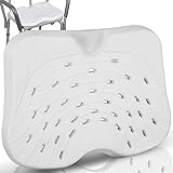 Vive Shower Seat Cushion - Comfortable Support for Pain Relief - Waterproof, Soft Padded & Non Slip for Tub Chairs, Transfer Benches, Bath Stool, Bathtubs - for Seniors, Elderly, Handicap & Disabled