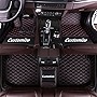 Car Floor Mats for 99.9% Sedan SUV Sports Customize Liners Car Floor mat All Weather Pads Leather Full Coverage Emergency Waterproof Custom Floor mats Carpets (Black Red)