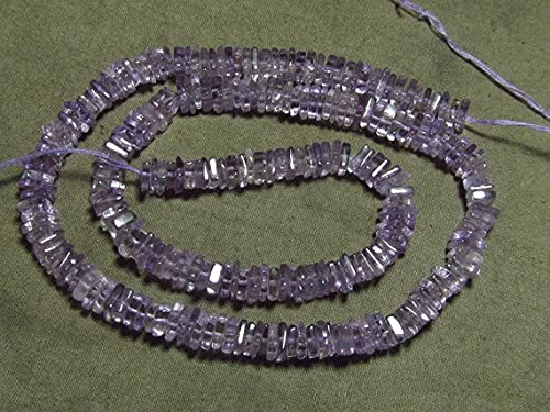 Améthyste rose heishi 5-4 mm fil de perles carrées lisses pour création bijoux DIY