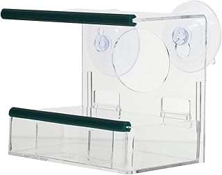 CAXUSD 1pc bird feeder plastic pallet tool trays food serving tray bird tray birds feeding holder outdoor bird Outdoor Adsorption Feeder Bird Food Dispenser Bird Feeding Supplies birdcage