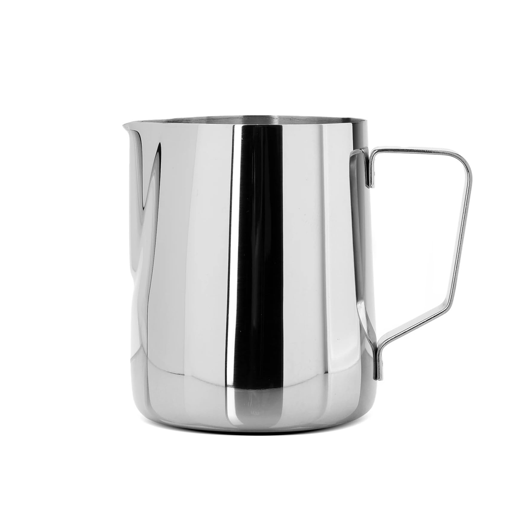 Jarra for espumar leche de acero inoxidable 304 con escala, taza profesional for Latte Art, jarra for vaporizar leche con boquilla de precisión Café y té(350ml,Primary color)
