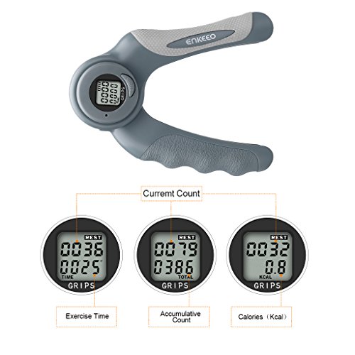 Enkeeo Pinza Mano Digitale Hand Grip, 3 Modi e 1