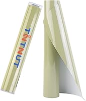 Vista 1 de Tintnut Vinilo de transferencia de calor de invierno verde pera de invierno, rollo HTV de 10 pulgadas x 6 pies, vinilo HTV de color sólido