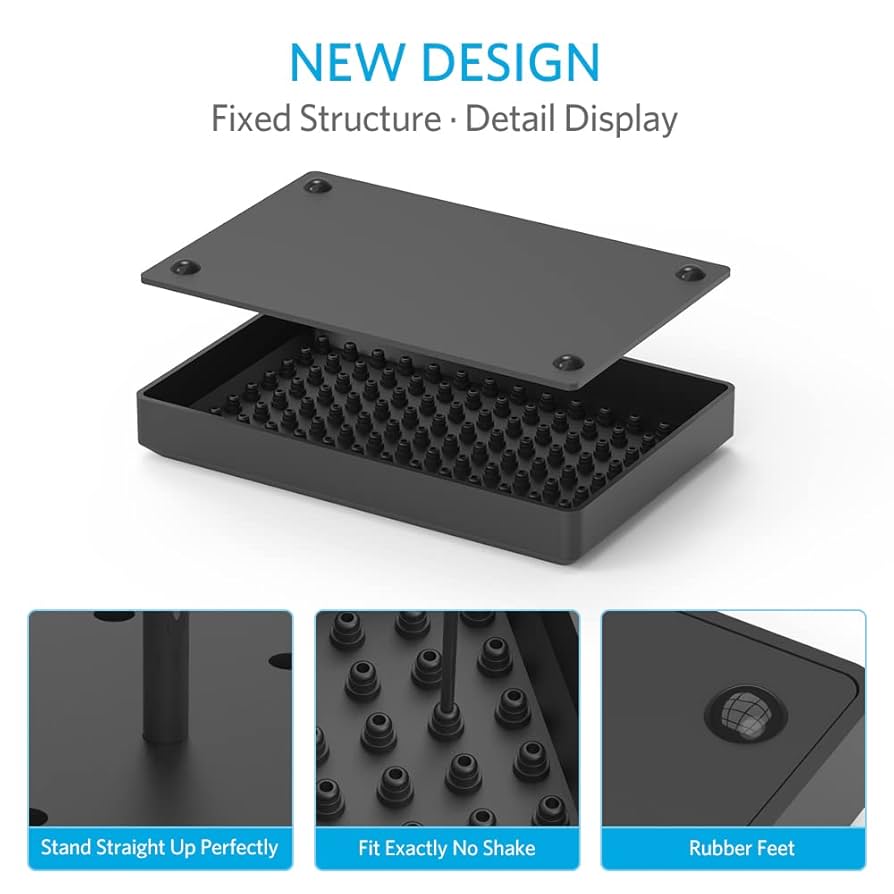 Painting Stand Base Holder And 12PCS Alligator Clip Sticks Set With Rubber Tips