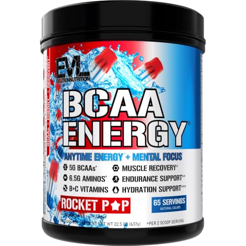 Image of EVL BCAA Energy Amino Acids Powder with Natural Caffeine - Rocket Pop