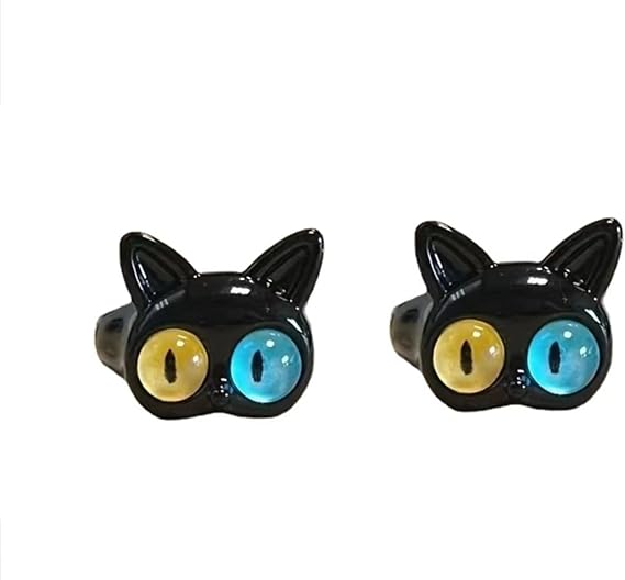 KAIリング（化け猫）クールカラー Amazon.co.jp: [BVCERLINE] 黒猫指輪 怪獣リング ネコリング