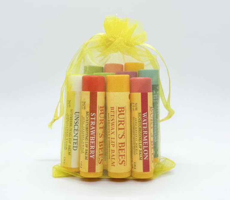 Burt's Bees 12 Count Lip Balm Variety Gift Pack -Stocking Stuffer - Assorted Flavors - Flavors Choosen at Random