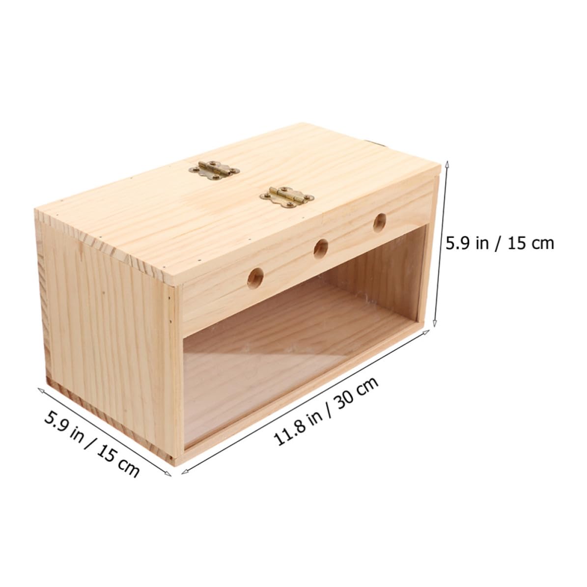 VICASKY Caja Nido Fácil de Limpiar y Cálida para Pájaros de Madera Beige Adecuado para Cría de Agapornis en Ambientes Interiores y Exteriores