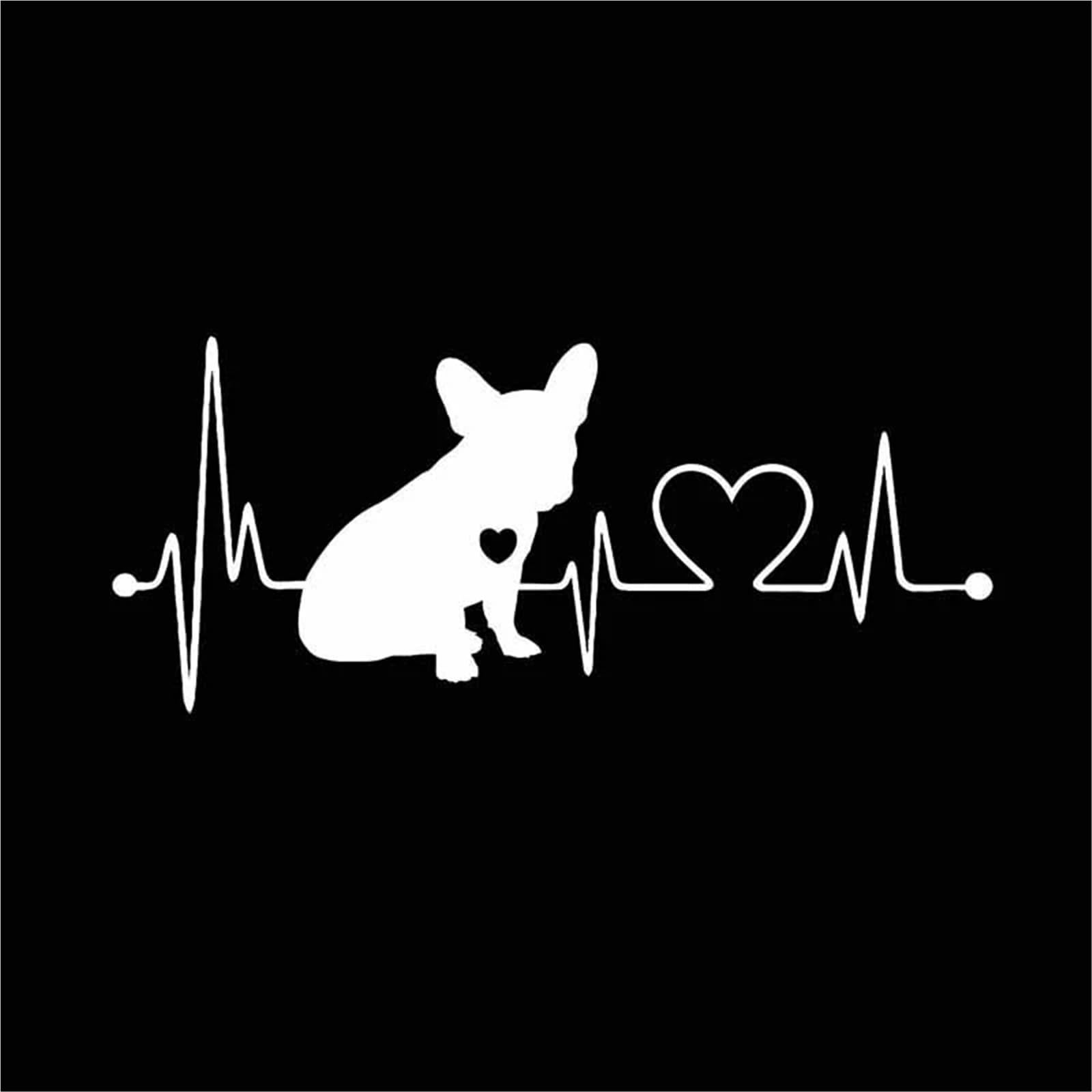 FGLFPXI Heartbeat Car Sticker Automobiles Motorcycles Exterior Accessories Decals,18CM*7.7CM