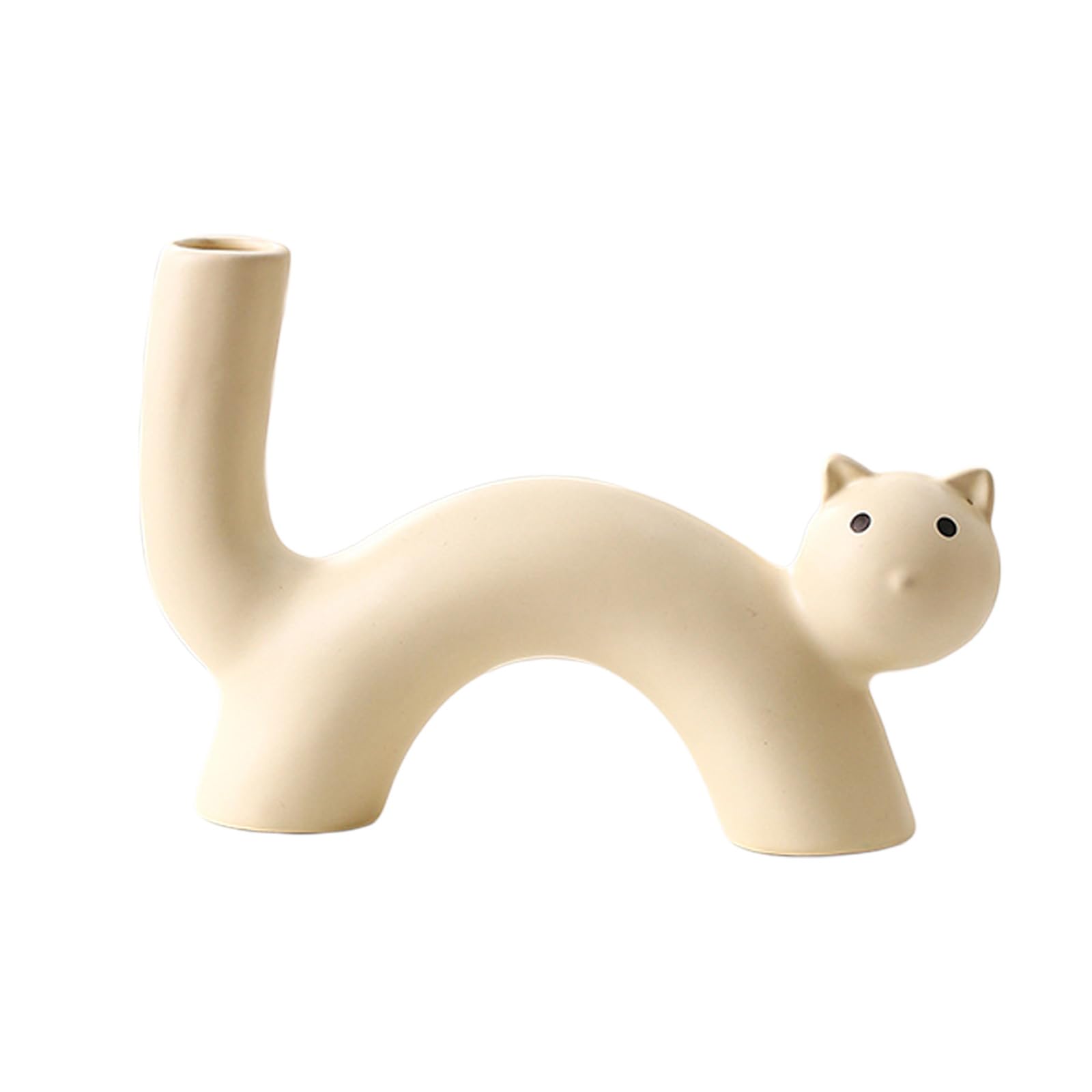 Cats Decors Decorative Flower Vases Vase Table Centerpieces Ceramic Buds Vase for Home Decors Cats Lovers Ceramic Buds Vases