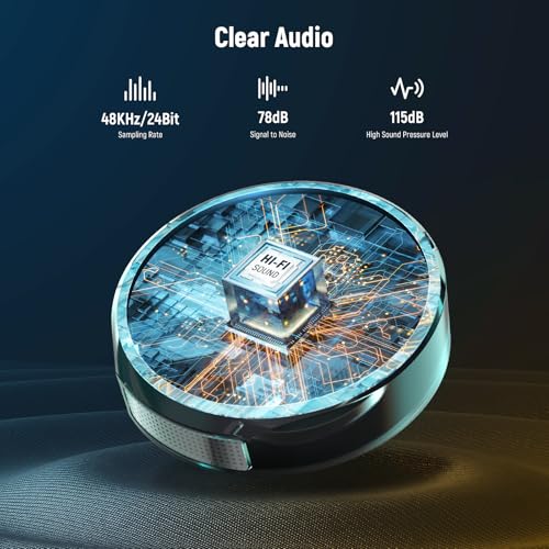 Image of NEEWER Wireless Lavalier Microphone System Compatible with iPhone Android Phone PC Laptop Computer, Noise Cancelling Mini Lapel Mic Set with USB C OTG Charging Case 24H Battery 200m Long Range, KM18