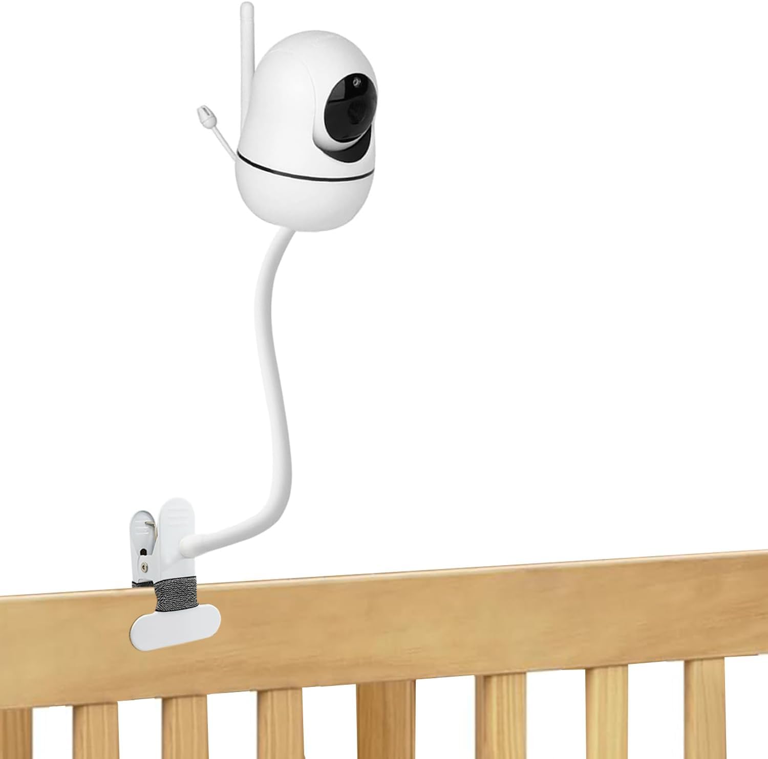 Elastyczny zacisk do monitorowania niemowląt kompatybilny z HelloBaby HB6550/HB65/HB66/HB248, ANMEATE SM935E, iFamily 43E, Kidsneed SM935, uchwyt na aparat Hellobaby bez narzędzi lub uszkodzeń ściany
