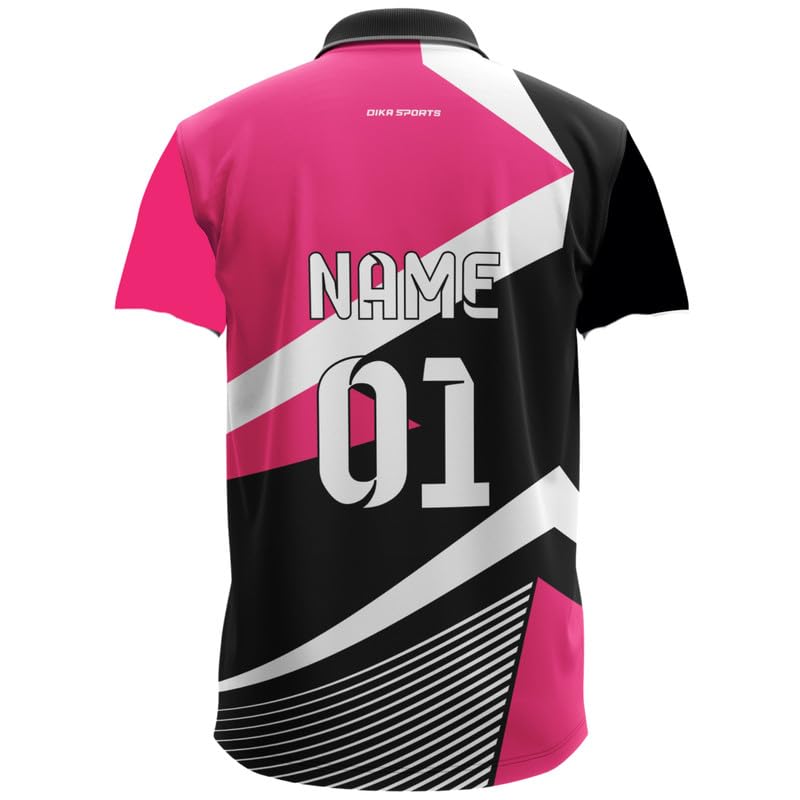 Image of Dika Sports Cricket Custom Player Name and Number Jersey Cricket Tshirt for Men | 2 Year to 5XL