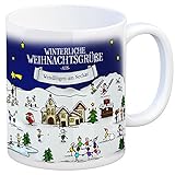  trendaffe Wendlingen am Neckar Weihnachten Kaffeebecher mit winterlichen Weihnachtsgrüßen - Tasse, Weihnachtsmarkt, Weihnachten, Rentier, Geschenkidee, Geschenk