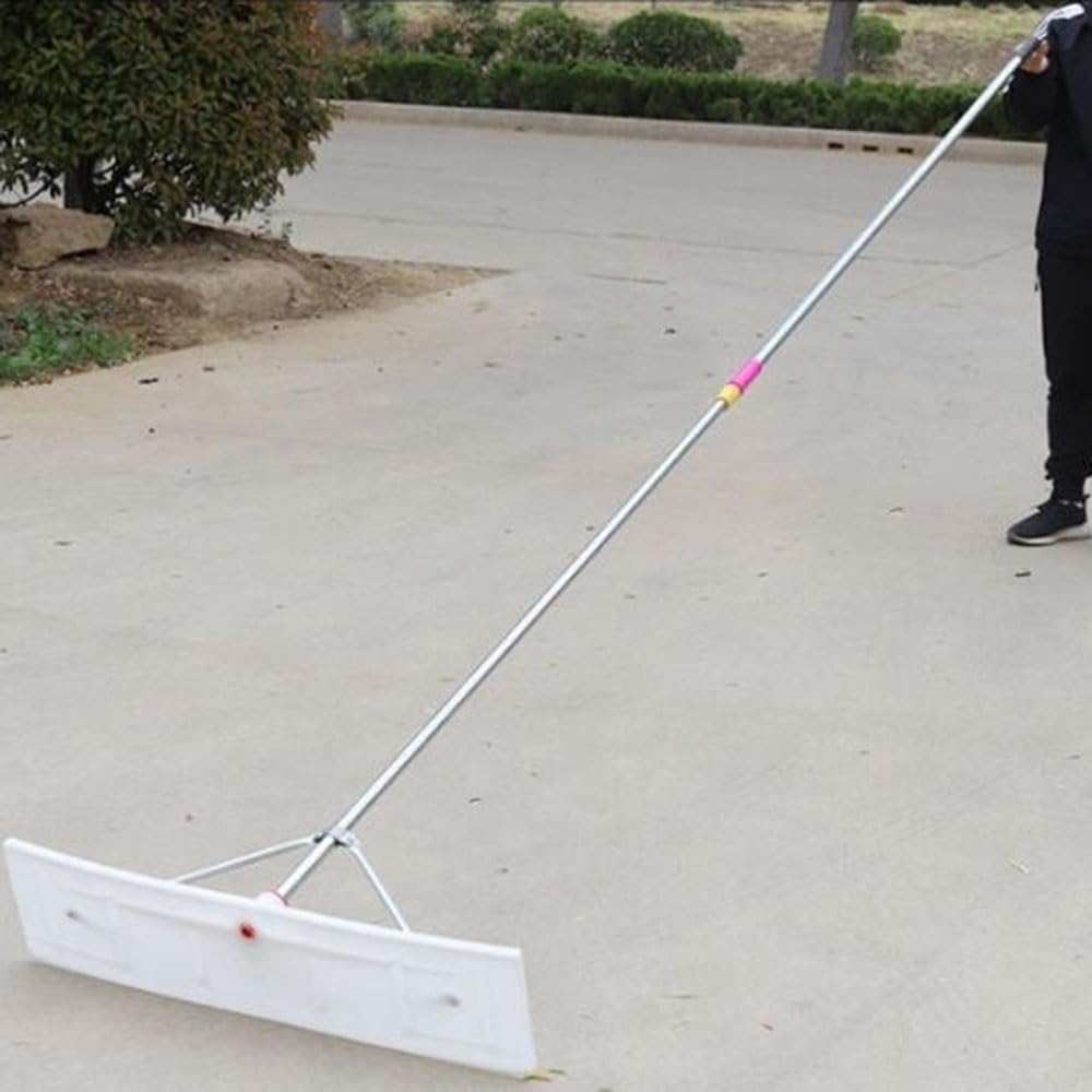 Adjustable Roof Snow Rake 4.9–20.5 ft, Aluminum Roof Snow Remover with 26" Scraper Blade, Flexible Joint, Stable Brace Design for Roof Snow Removal