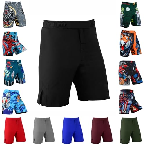 ROAR-INT Kids Mixed Martial Arts MMA Shorts BJJ Cross Training Gym Boxing Grappling Kickboxing Muay Thai Workout Shorts