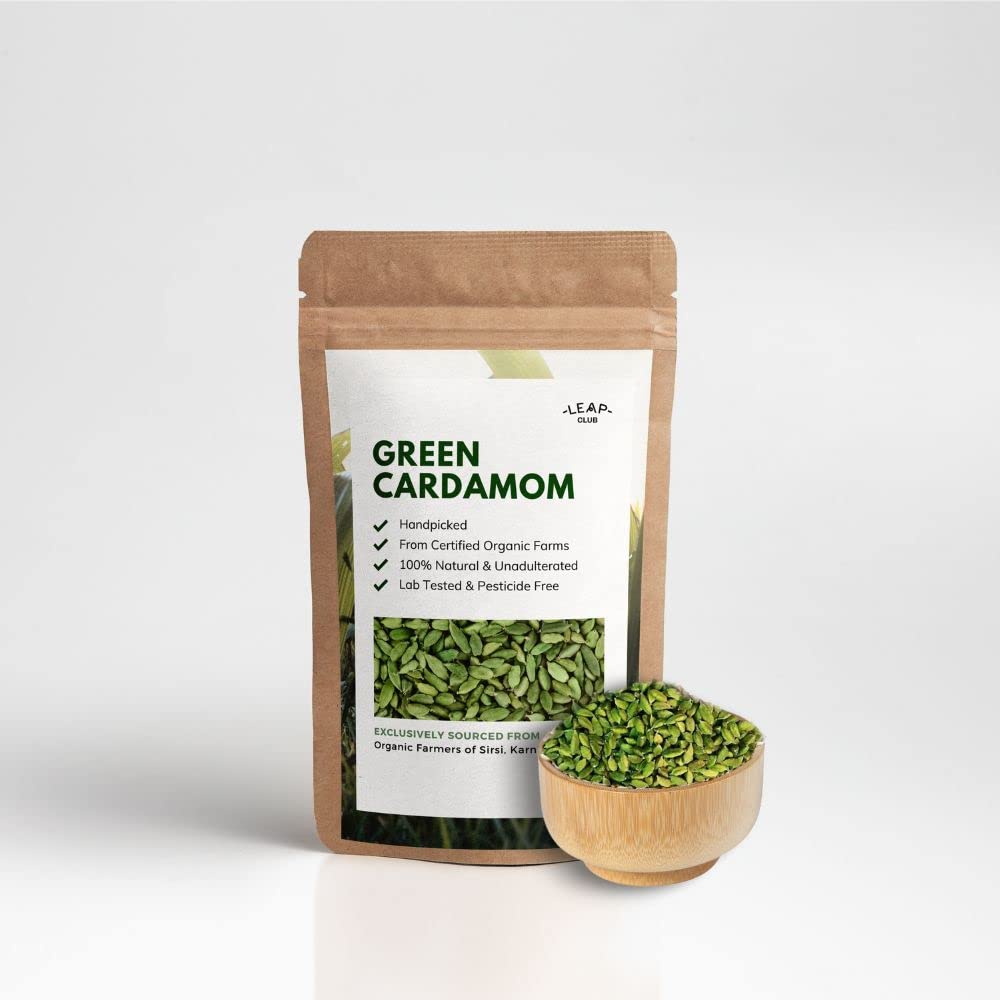 Leap Club - Whole Cardamom (50 g) | Pack of 1 | Sabut Elaichi | 100% Organic | Chemical Free & Pesticides Free | No Artificial Colour | Rich Flavour (B0BY7DPVN7) Amazon Price History, Amazon Price Tracker