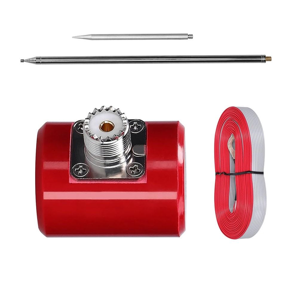 Antenna HF ad alta frequenza (14-30 MHz, testata 300 W, picco 600 W), radiatore telescopico in acciaio inox a lunghezza d'onda 1/4 per radio USDX e QRP, lunghezza estensibile 5 m