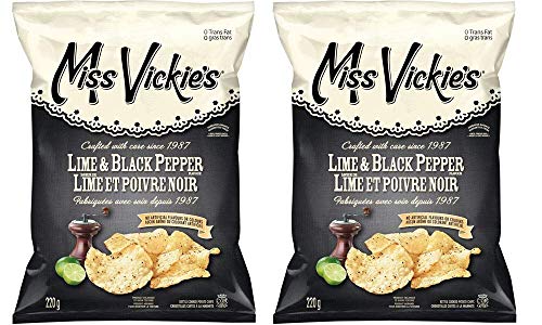 Miss Vickies Kettle Cooked Lime & Black Pepper Potato Chips (2-Pack