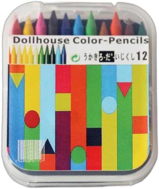 1/12 Scale Accessories Dollhouse Pencil Sets Including 12 Pieces Crayon,Mini School Supplies for Dollhouse Home Miniature Model DIY Decor Doll House Accessories Coloring House Play Set - Image 4