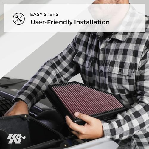 Image of K&N E-3495 Oval Air Filter Replacement Element /Rk-3905