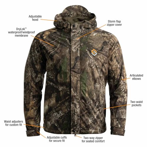 ScentLok Vapour Midweight Waterproof Camo Jacket - Hunting Clothes for Men4