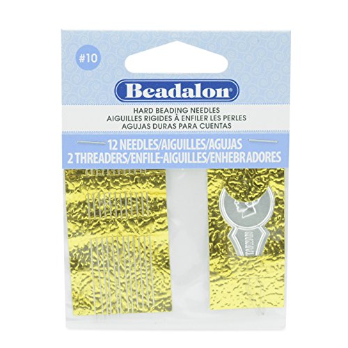 Beadalon Wc057371 Hard Needle, 10 Piece, Stainless