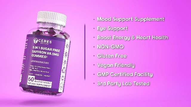 Amazon.com: Premium Saffron Extract 88.5mg** Gummy - Appetite