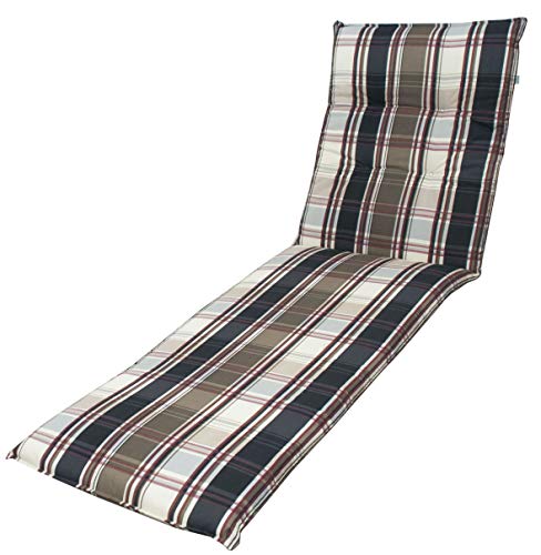 DP 7 cm Luxus Rollliegenauflage Living 9107', braun anthrazit kariert, 190...