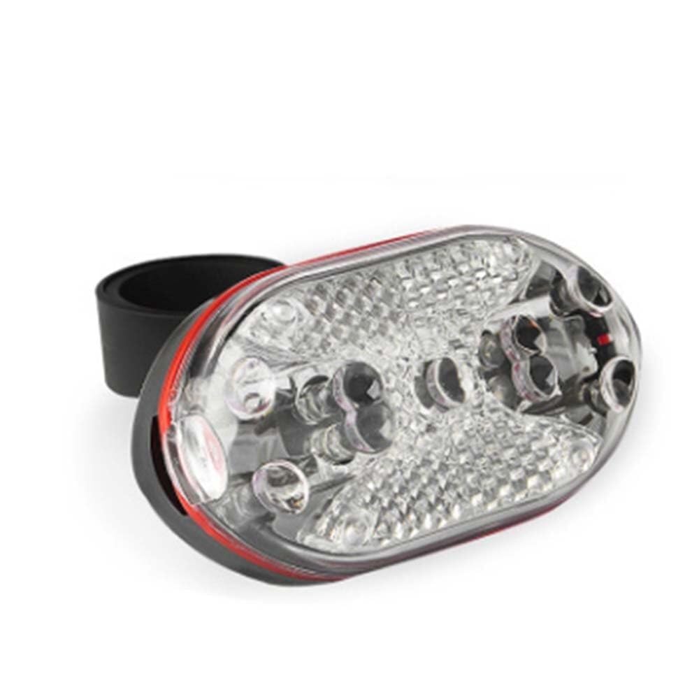 Feux arrière de vélo 9 LED avec mode clignotant à 7 segments, feux arrière haute luminosité, feux d'avertissement, accessoires de vélo(Color light)