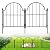 Blingluck Garden Fence, 22 in(H) x 21 ft(L) Arched Rustproof Metal No Dig Fence Garden Fence Border, Ground Stake Animal Barrier Fence for Rabbit Dog, Outdoor Landscape Decor for Yard & Patio,19 Pack