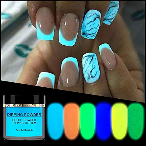 10ml Luminous Nail Powder Fluorescent Art Pigment Dipping Glitter Decoration Natural Dry NO Lamp Cure Long Last – Bild 2