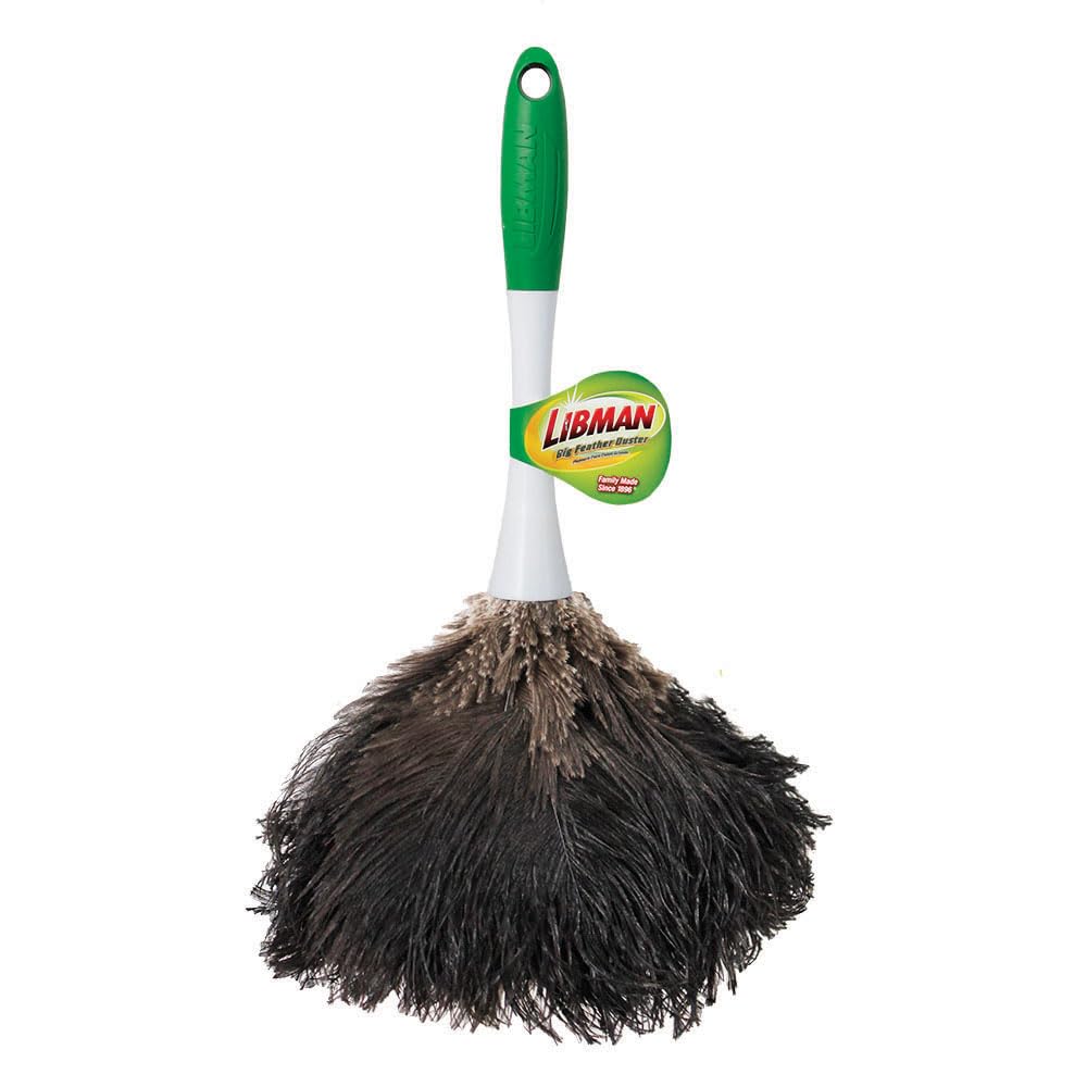 Libman comercial 239 mano plumero, polipropileno y sanoprene mango, 13 "Longitud total, Verde y blanco mango (Pack de 6)