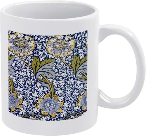 マグカップ コーヒーカップ ティーカップ ウィリアム・モリス CUP 陶器 ミルクコップ セラミックマグ 水コップ コーヒーマグ お茶カップ 耐熱 330ML