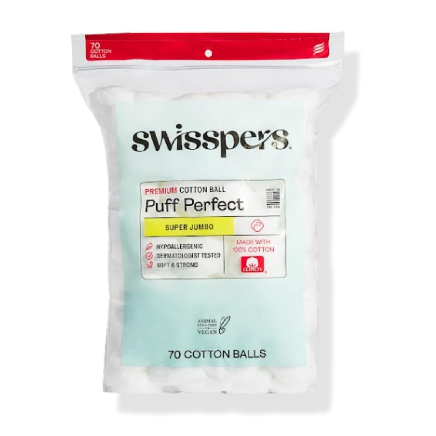 Swisspers Super Jumbo Cotton Balls 70 ea (Pack of 6)-picture-35