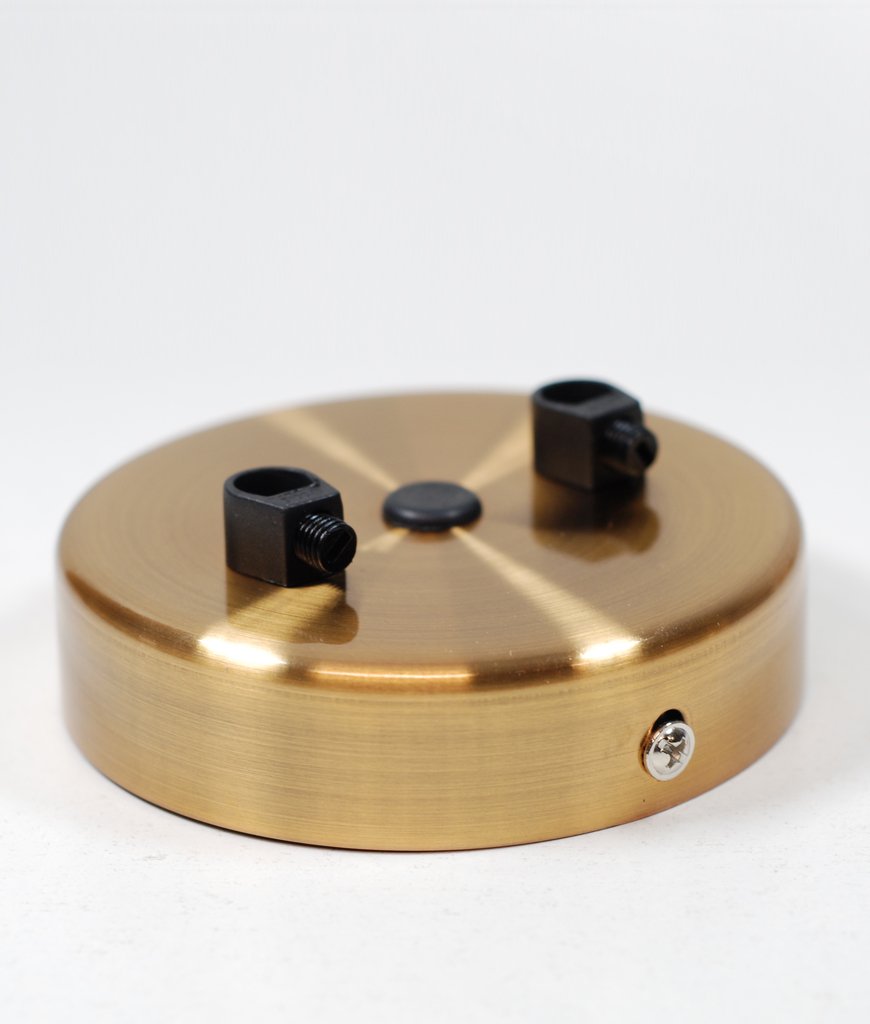 2 Point Outlet Ceiling Rose | Metallic Bronze