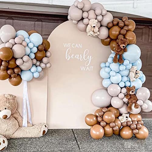Image of Latex Balloons, 100-Pack Different Sizes 18 12 10 5 Inch Party Balloon Garland Kit (Coffee)