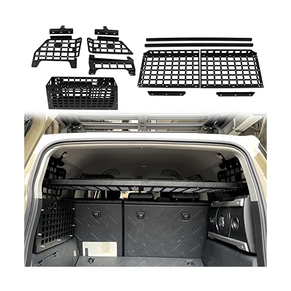 HIGH FLYING for Toyota FJ Cruiser (XJ10) 2007-2014 Car Accessories Modular Storage Molle Panel System Trunk Shelf Interior Luggage Carrier Rack Trunk Organizer (Whole Kit) - Image 3
