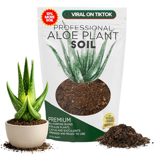 Professional Aloe Plant Soil | Premium All Purpose Blend | Large 2.2 Quarts | Ready to Use for Aloe,...