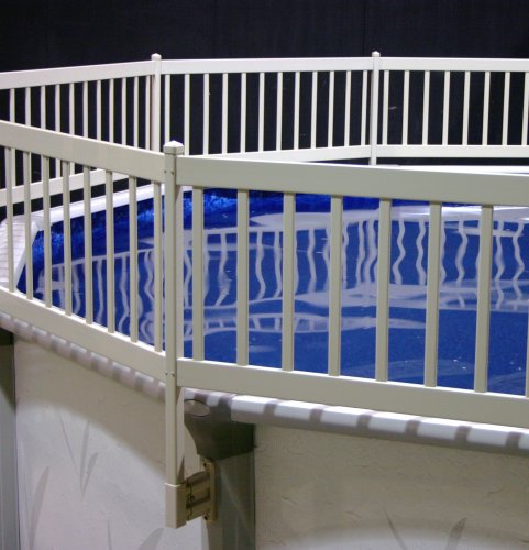Blue Wave NE1331 Above Ground Pool Fence Kit, 8 Sections, Taupe