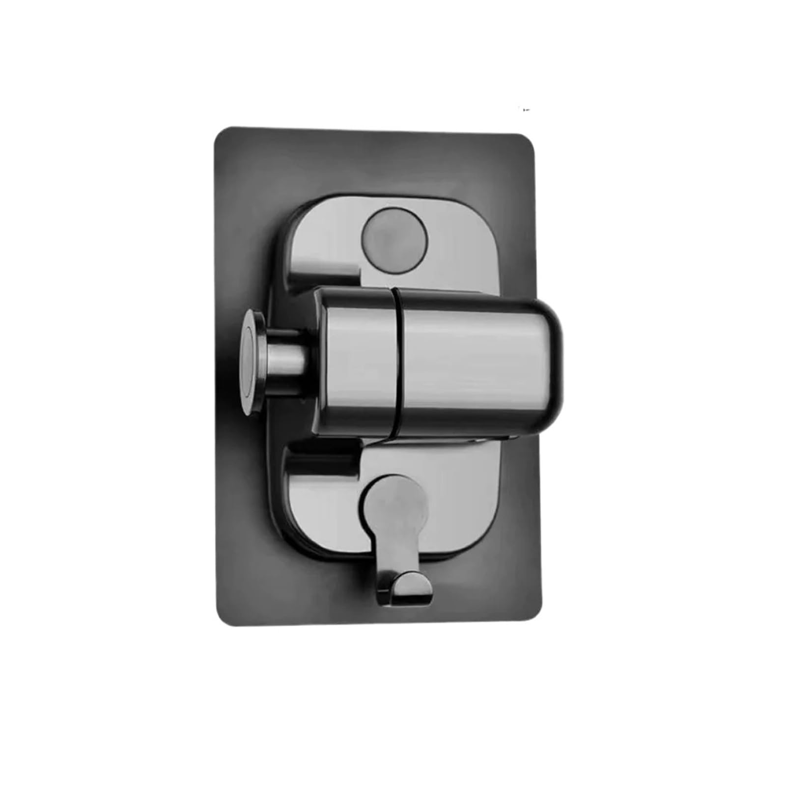 Gfjfsetsh Brushed Nickel 1Pcs Self-Adhesive Wall Mounted Shower Head Holder(Brushed Nickel)