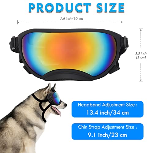 Dog Sunglasses Large Dog Sunglasses Dog Goggles Uv Protection Pet Glasses with Adjustable Strap for Large and Medium Dog  Cucciolini Doodles Dog sunglasses large dog sunglasses dog goggles uv protection pet glasses with adjustable strap for large and medium dog   cucciolini doodles