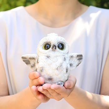 Amazon.co.jp: [デバリエ] mo07 フクロウの置物 梟 レジン製