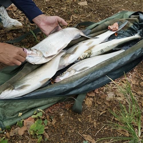 Bolsa de cuna de pesca, organizador portátil para pesca de carpa, diseño plegable en forma de barco con cremallera, equipo de protección grueso para aparejos seguros, 1 unidad