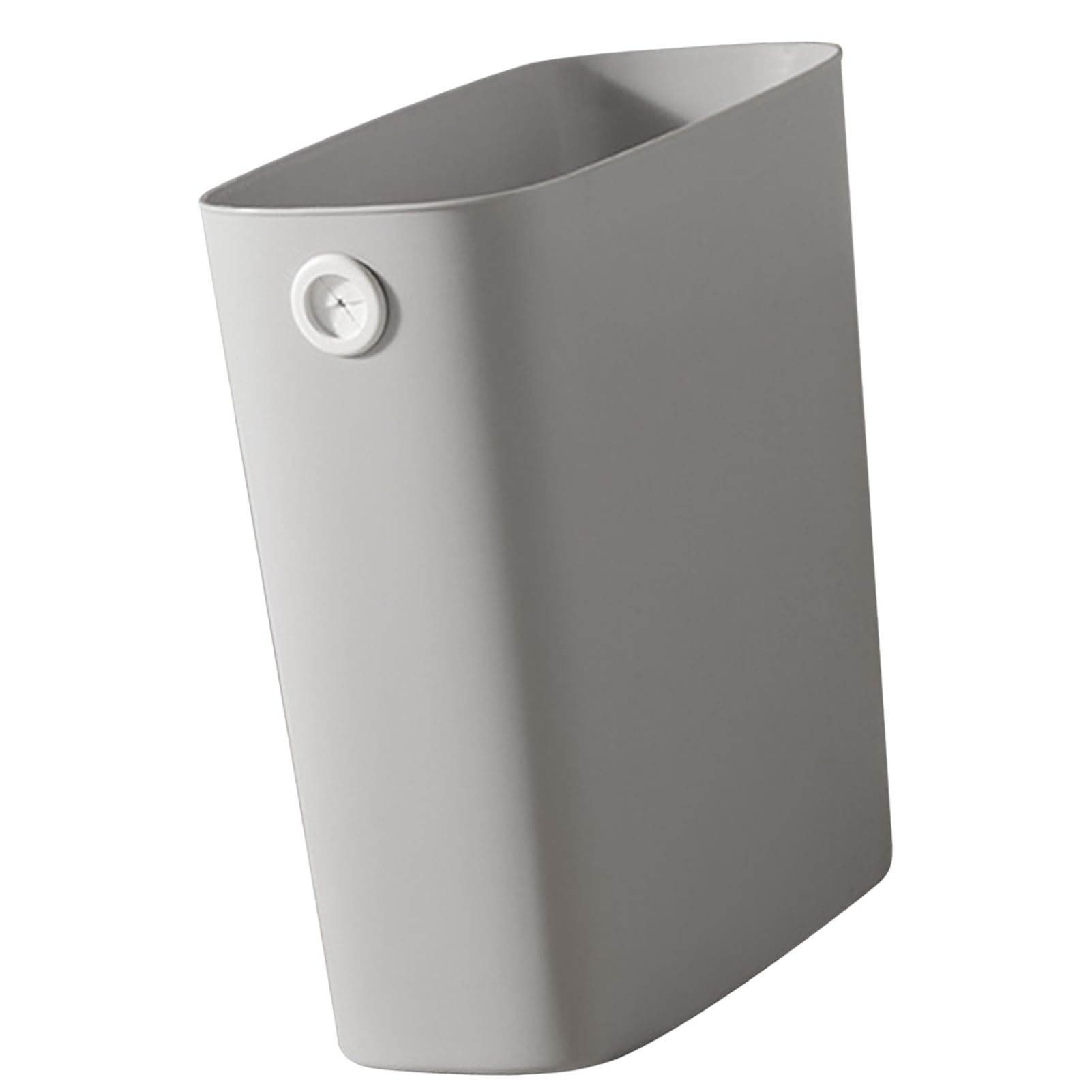 Piccolo Cestino per Rifiuti, 28×27×13cm Cestino Sottile Può Cestino per Rifiuti Rettangolare in Plastica Sottile Cestino Spazzatura per Bagno o Cucina, Letto, Ufficio (Grigio)