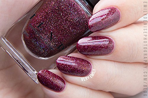 Ilnp Diablo - Vampy Oxblood Holographic Nail Polish #TOP6